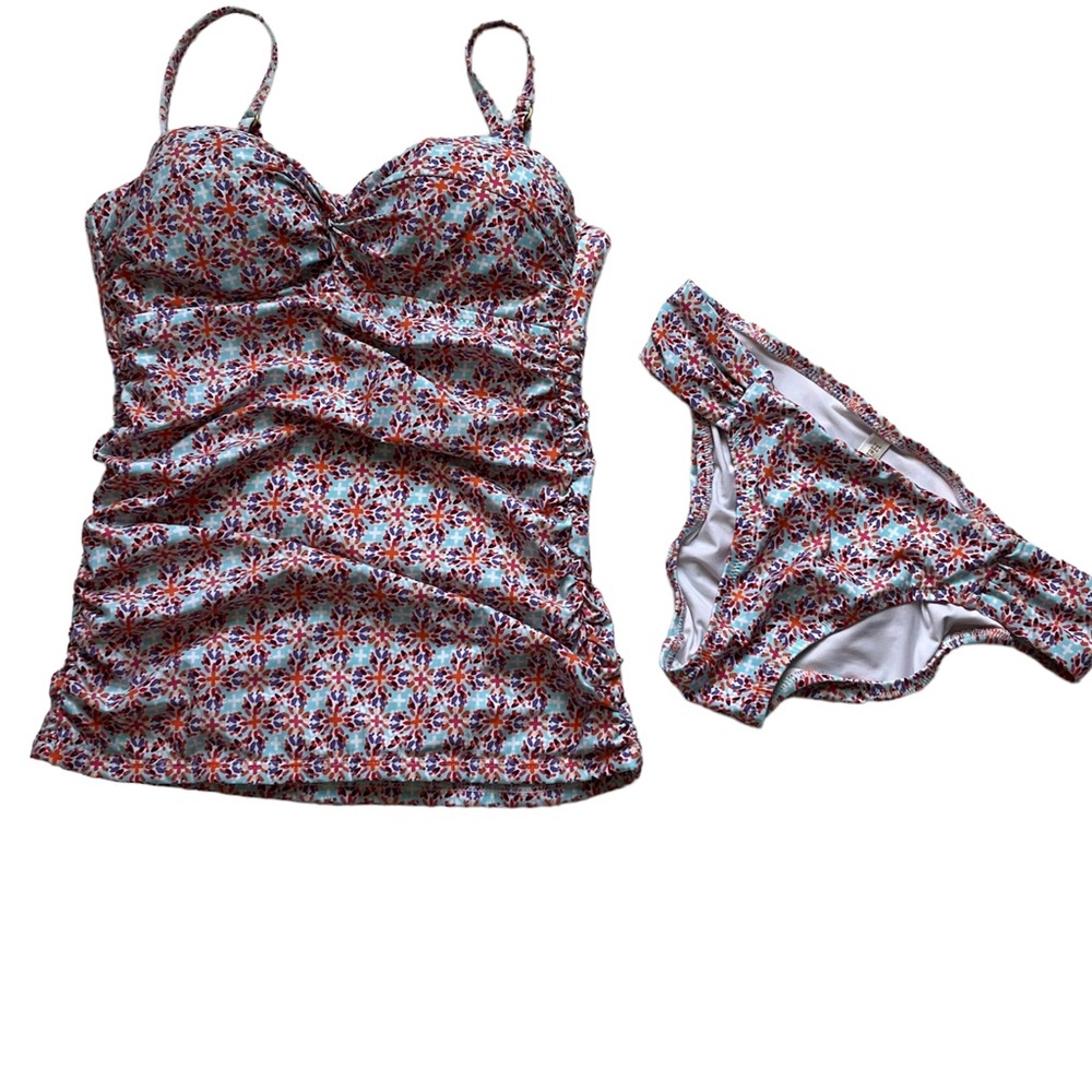 Helen Jon Ruched Tankini Classic Hipster Size XS